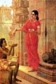 Ravi Varma Dama dando limosna en el templo